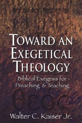 Vorderes Coverbild Toward an Exegetical Theology