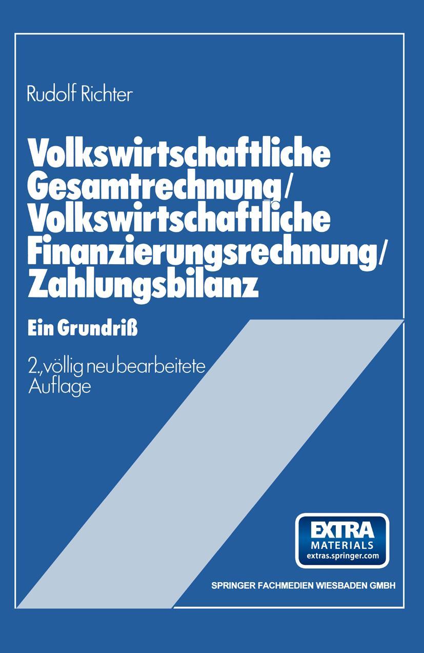 Vorderes Coverbild Volkswirtschaftliche Gesamtrechnung - Volkswirtschaftliche Finanzierungsrechnung - Zahlungsbilanz