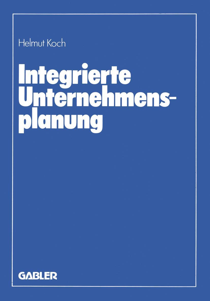 Vorderes Coverbild Integrierte Unternehmensplanung