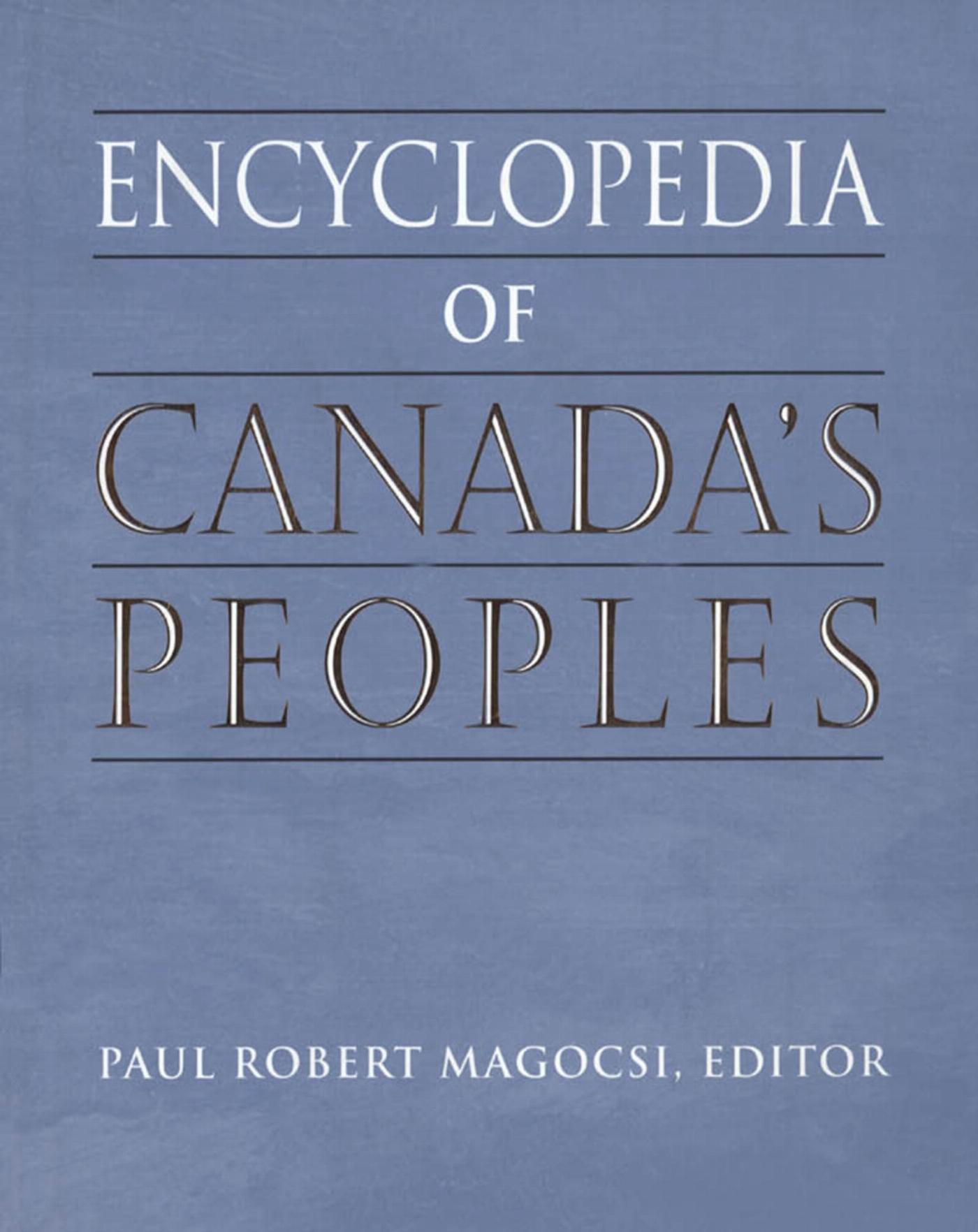 Vorderes Coverbild Encyclopedia of Canada's Peoples