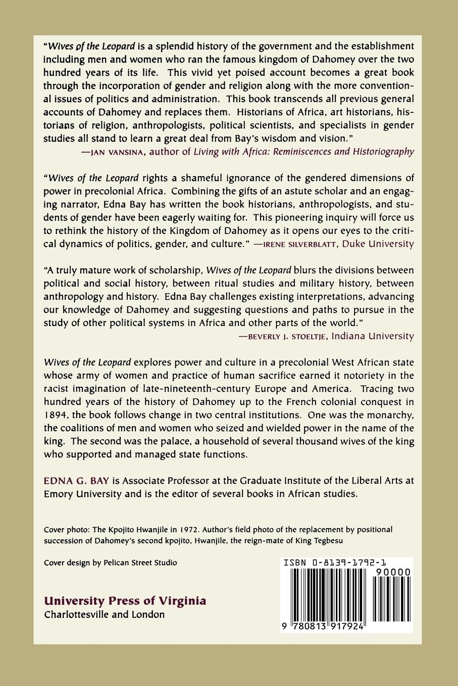 Rückseitencover Wives of the Leopard