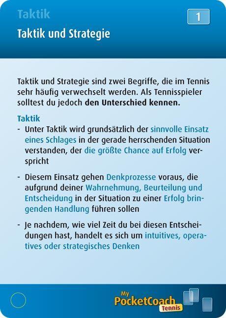 Beispielinhalt (Bild) My-Pocket-Coach Tennis