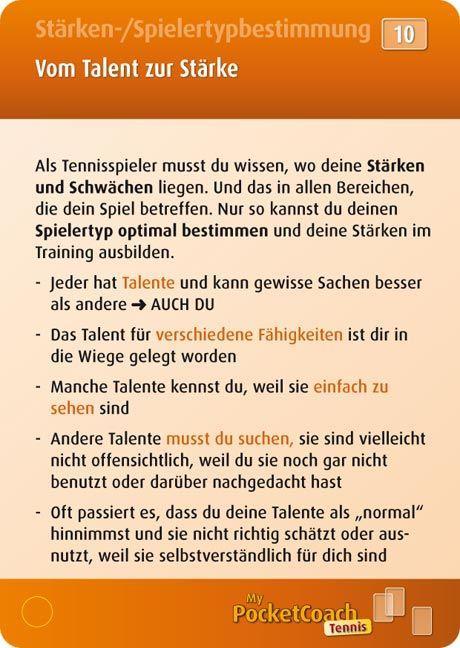 Beispielinhalt (Bild) My-Pocket-Coach Tennis