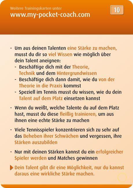 Beispielinhalt (Bild) My-Pocket-Coach Tennis