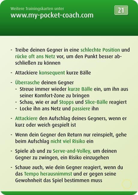 Beispielinhalt (Bild) My-Pocket-Coach Tennis