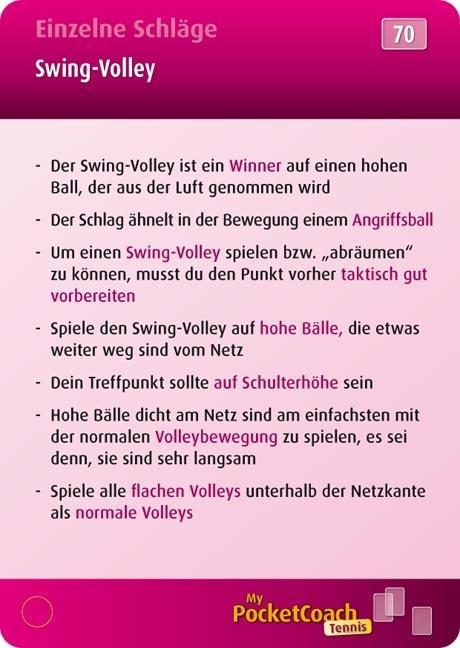 Beispielinhalt (Bild) My-Pocket-Coach Tennis