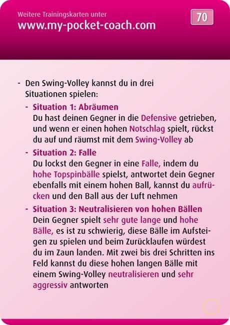 Beispielinhalt (Bild) My-Pocket-Coach Tennis