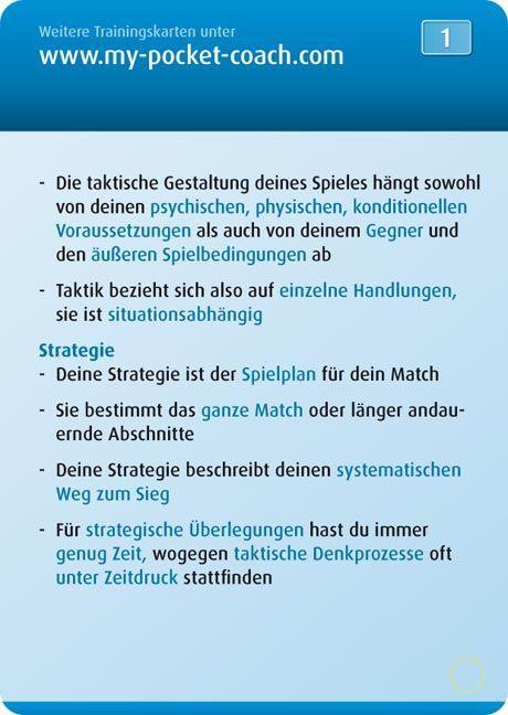Beispielinhalt (Bild) My-Pocket-Coach Tennis