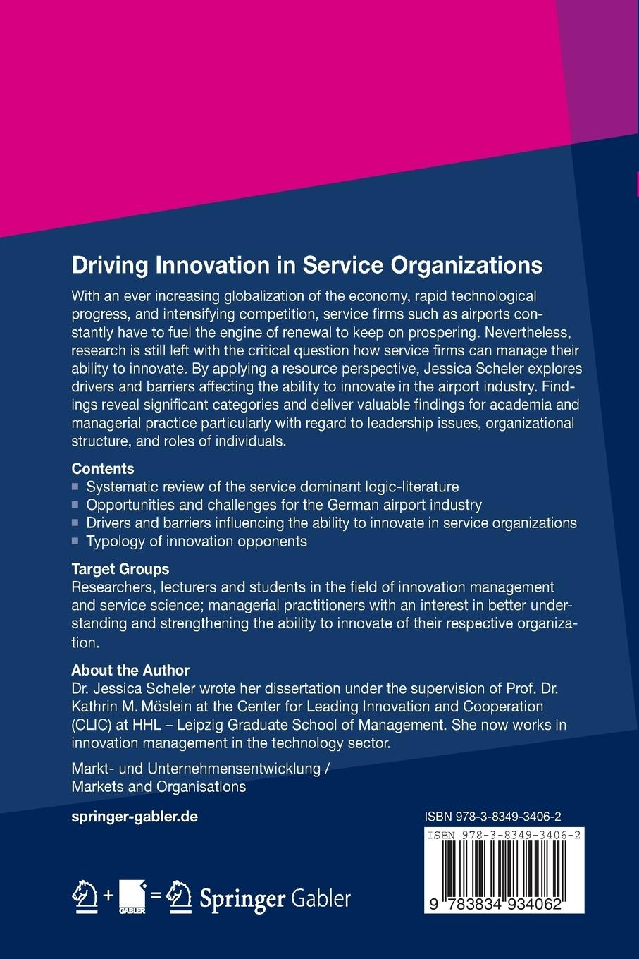 Rückseitencover Driving Innovation in Service Organisations