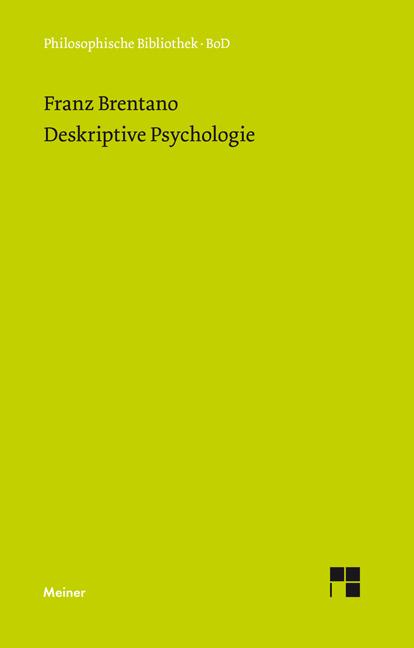 Vorderes Coverbild Deskriptive Psychologie