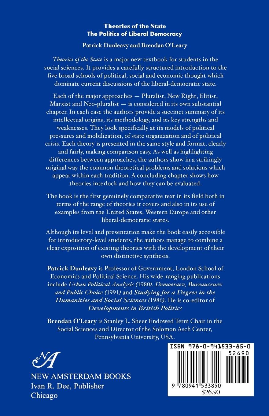 Rückseitencover Theories of the State