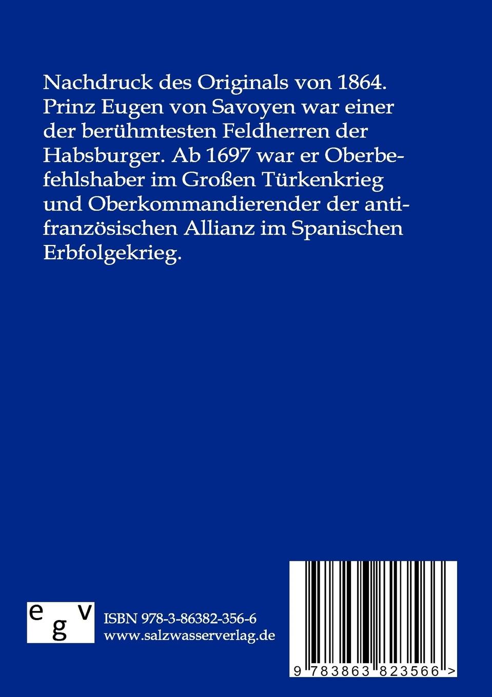 Rückseitencover Prinz Eugen von Savoyen