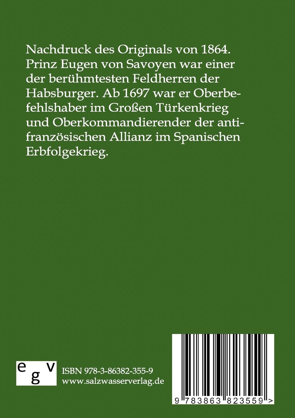 Rückseitencover Prinz Eugen von Savoyen