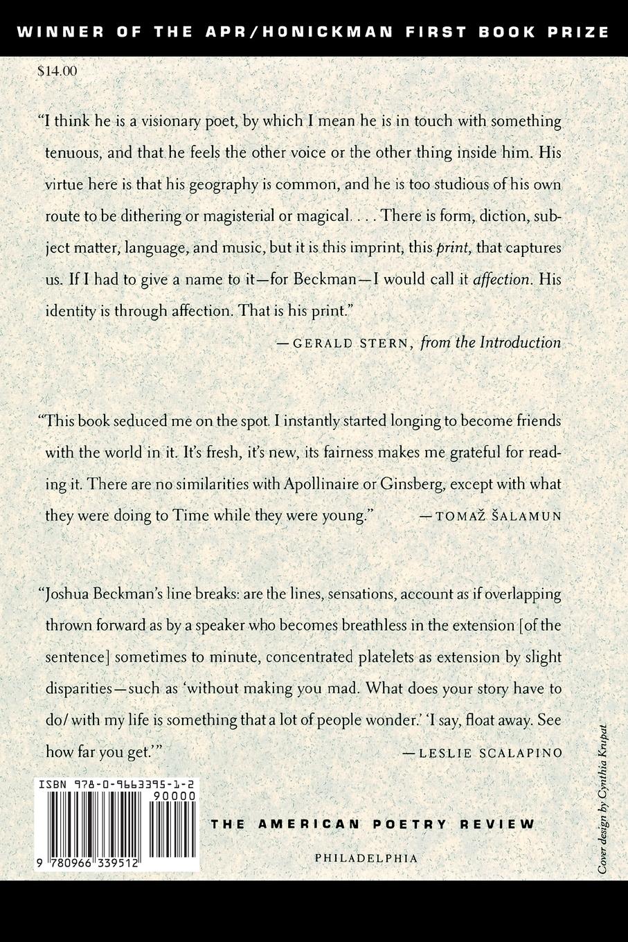 Rückseitencover Things are Happening