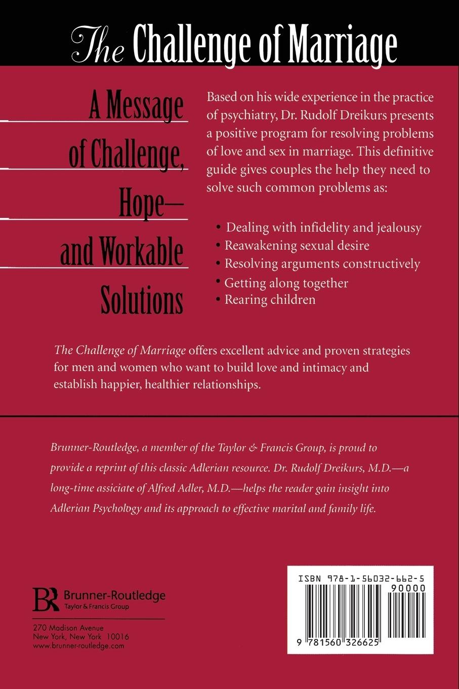 Rückseitencover The Challenge of Marriage