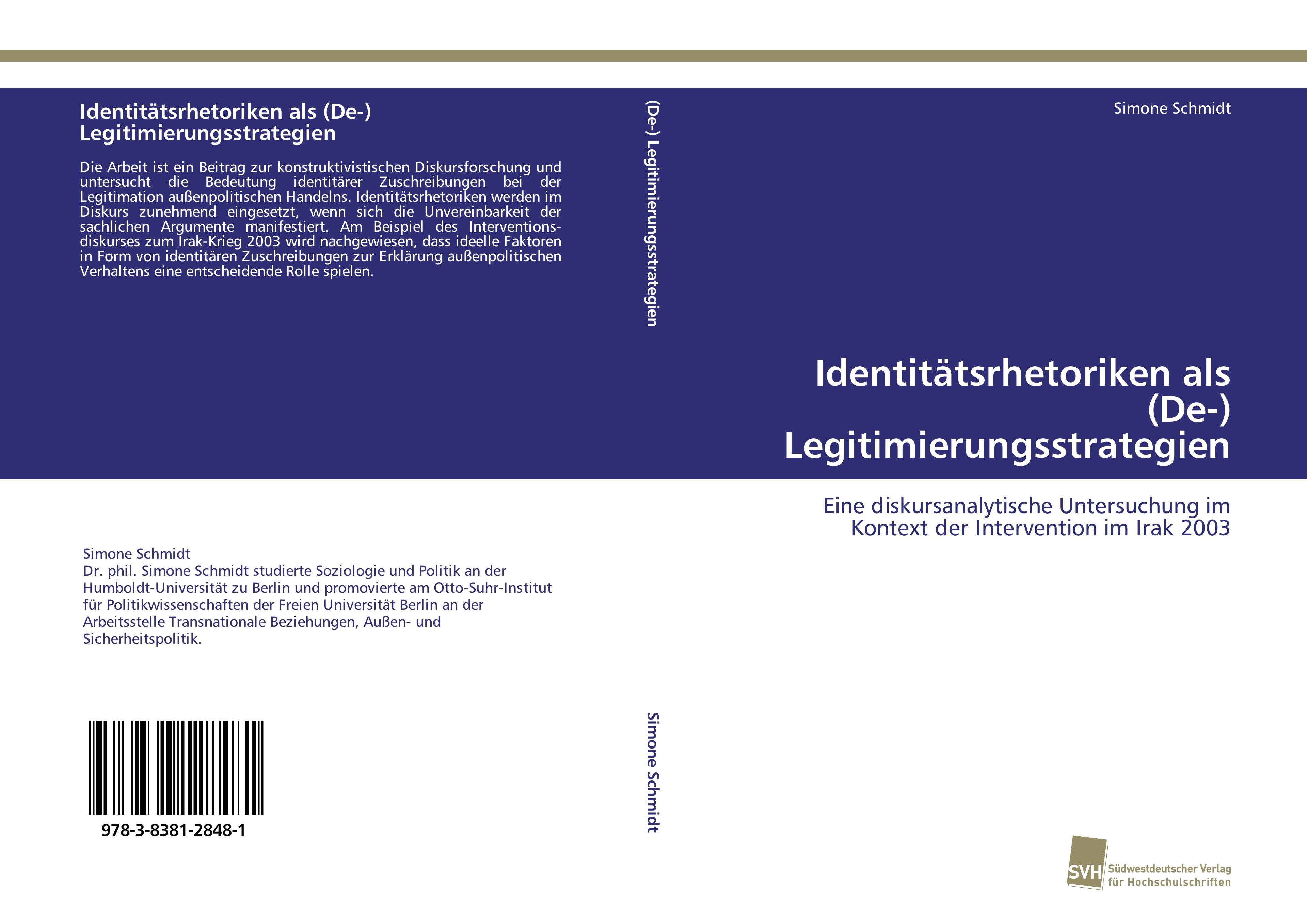 Vorderes Coverbild Identitätsrhetoriken als (De-) Legitimierungsstrategien