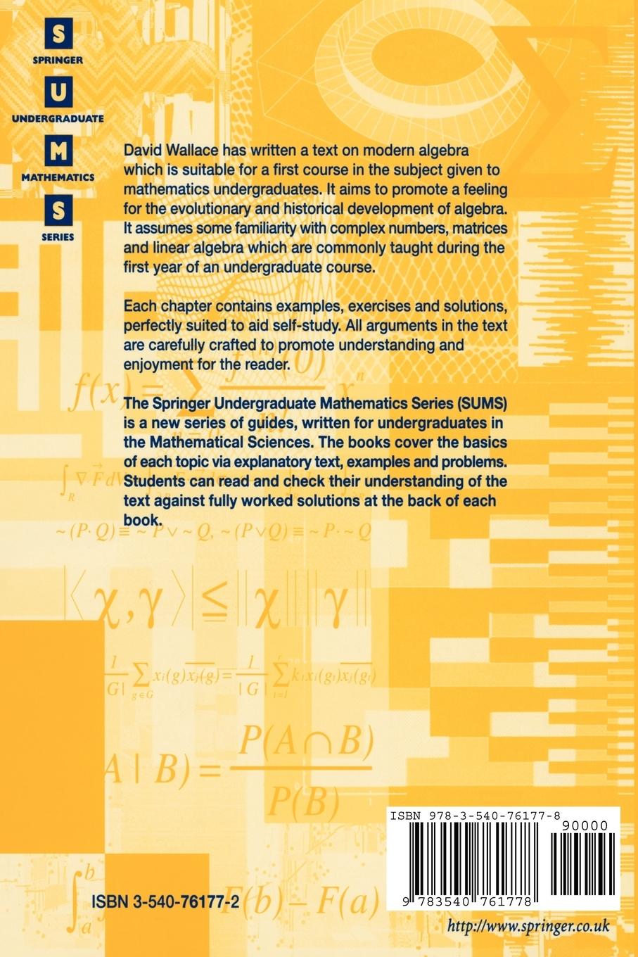Rückseitencover Groups, Rings and Fields