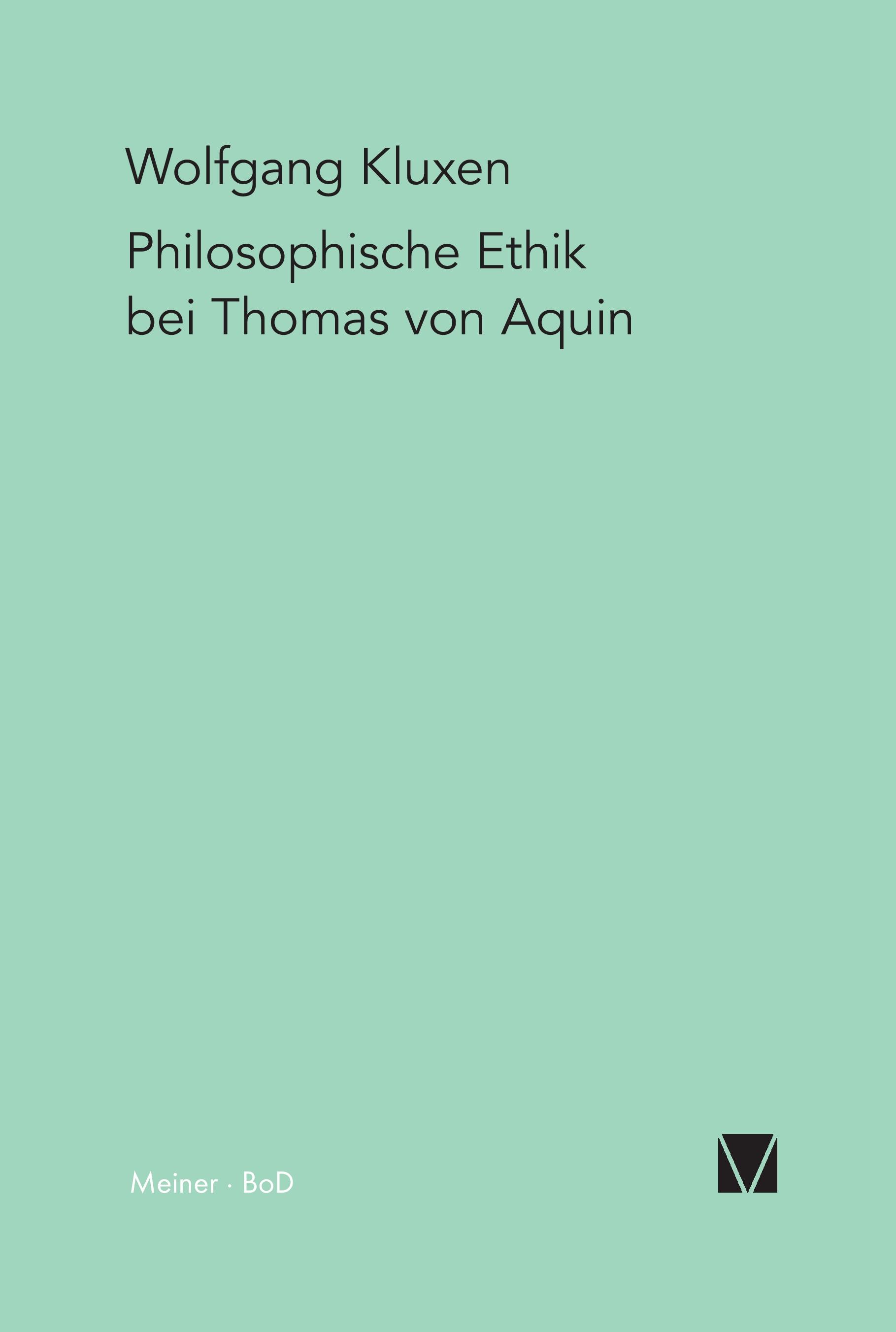 Vorderes Coverbild Philosophische Ethik bei Thomas von Aquin