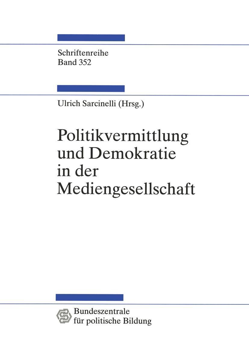 Vorderes Coverbild Politikvermittlung und Demokratie in der Mediengesellschaft