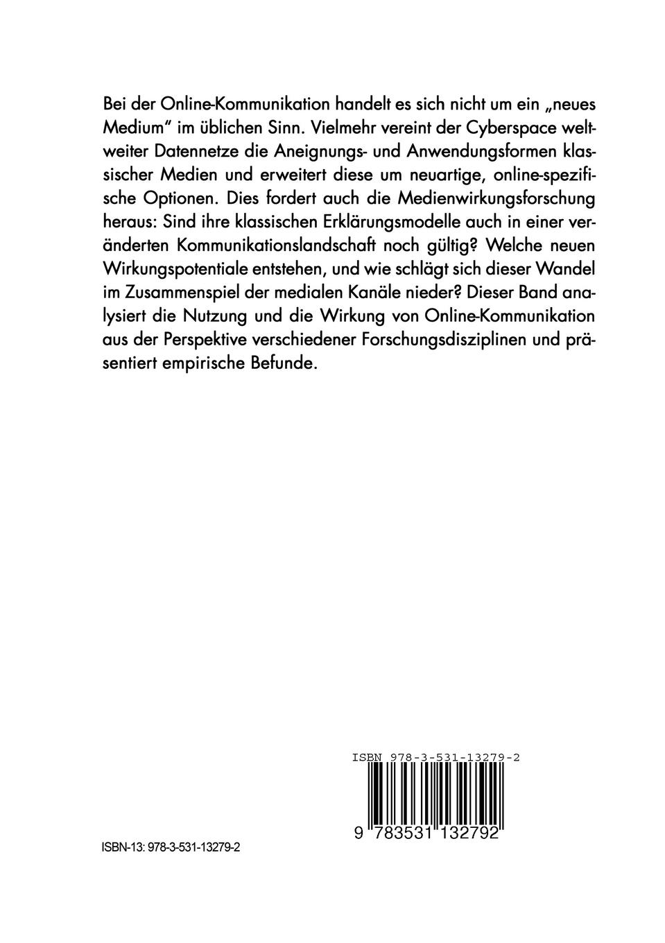 Rückseitencover Online-Kommunikation