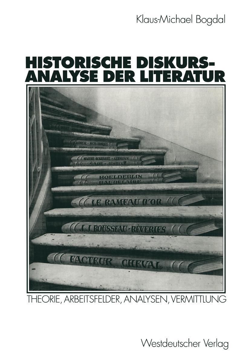 Vorderes Coverbild Historische Diskursanalyse der Literatur