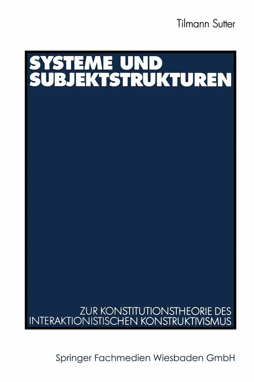 Vorderes Coverbild Systeme und Subjektstrukturen