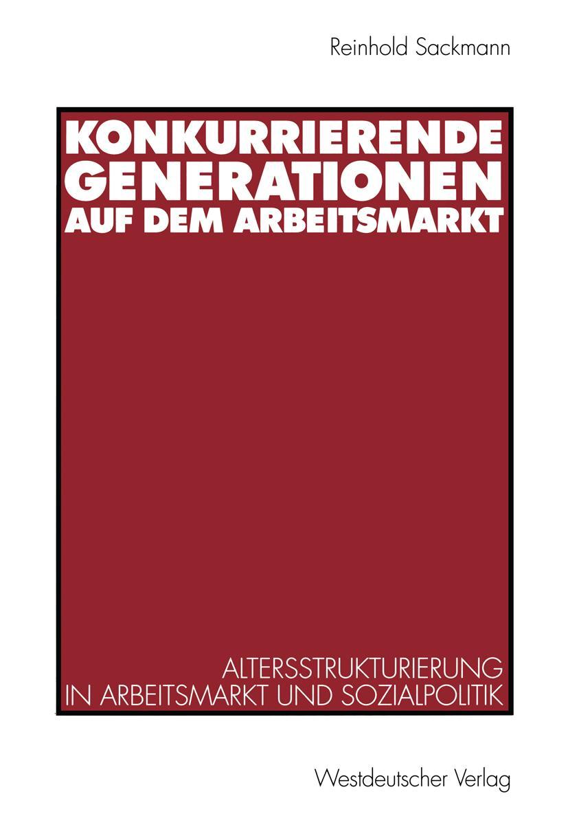 Vorderes Coverbild Konkurrierende Generationen auf dem Arbeitsmarkt