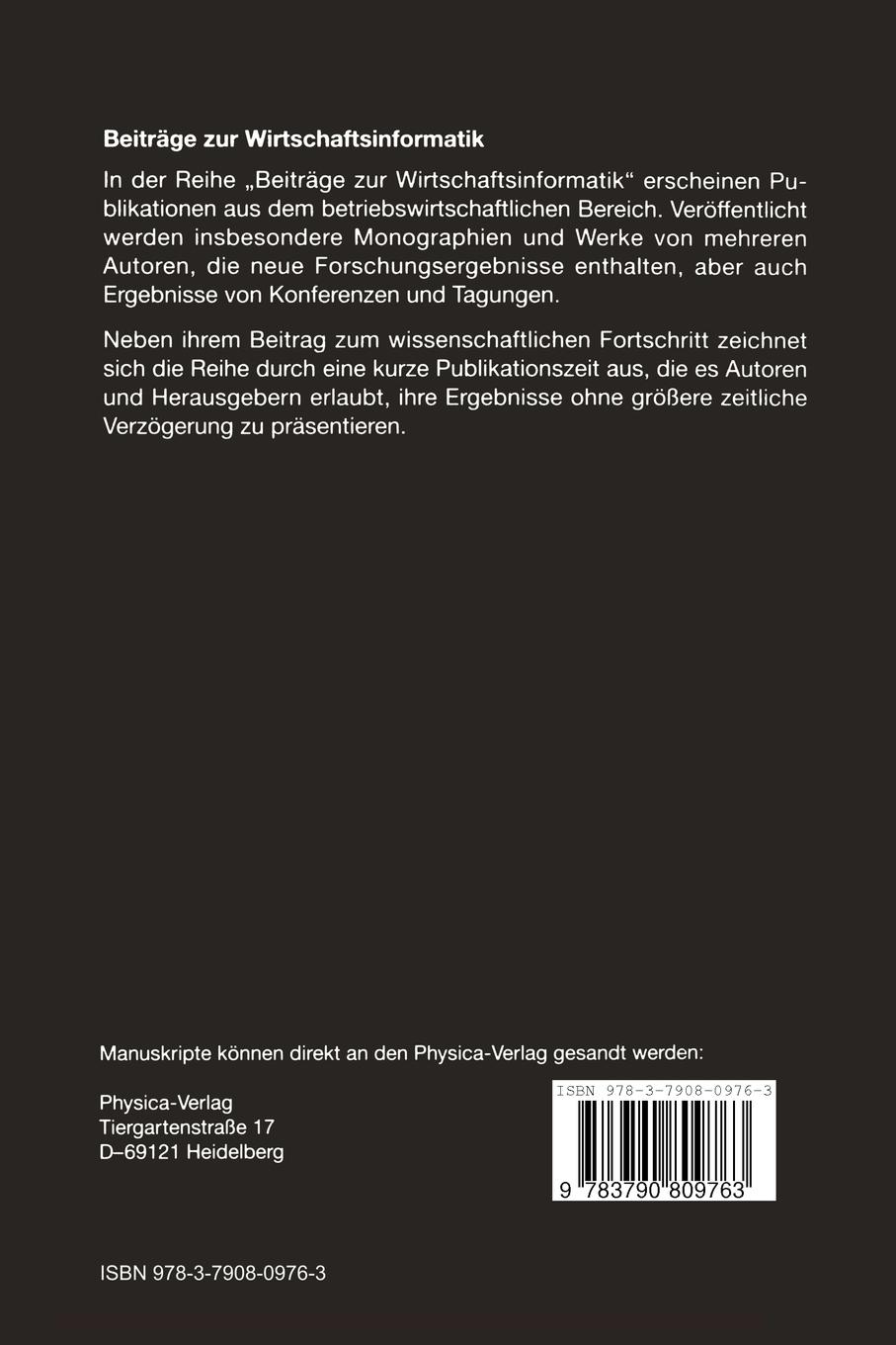 Rückseitencover Objektorientierte Entwicklung wiederverwendbarer Bausteine für betriebliche Anwendungssysteme