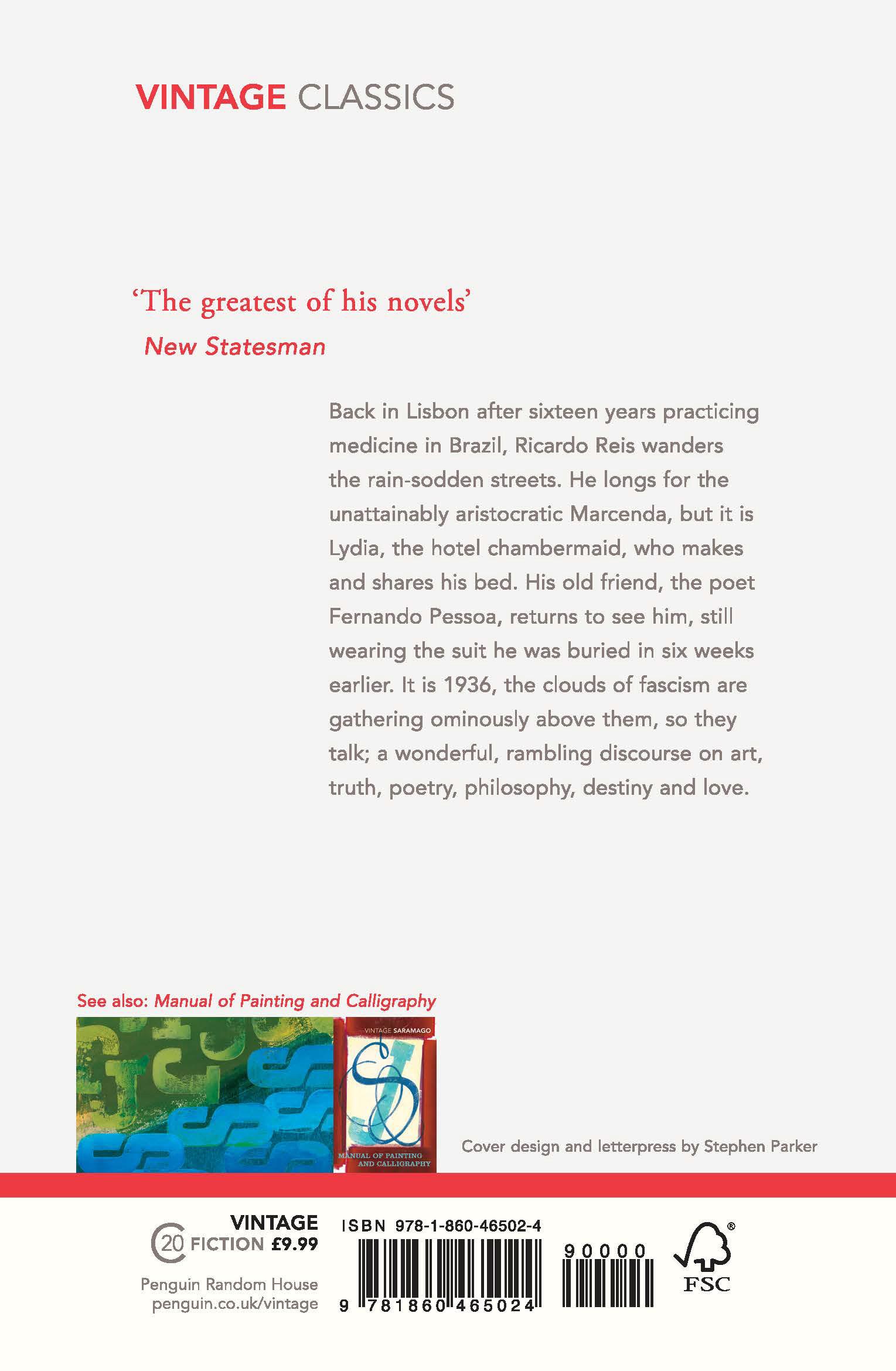 Rückseitencover The Year of the Death of Ricardo Reis