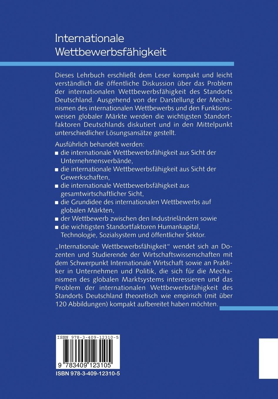 Rückseitencover Internationale Wettbewerbsfähigkeit