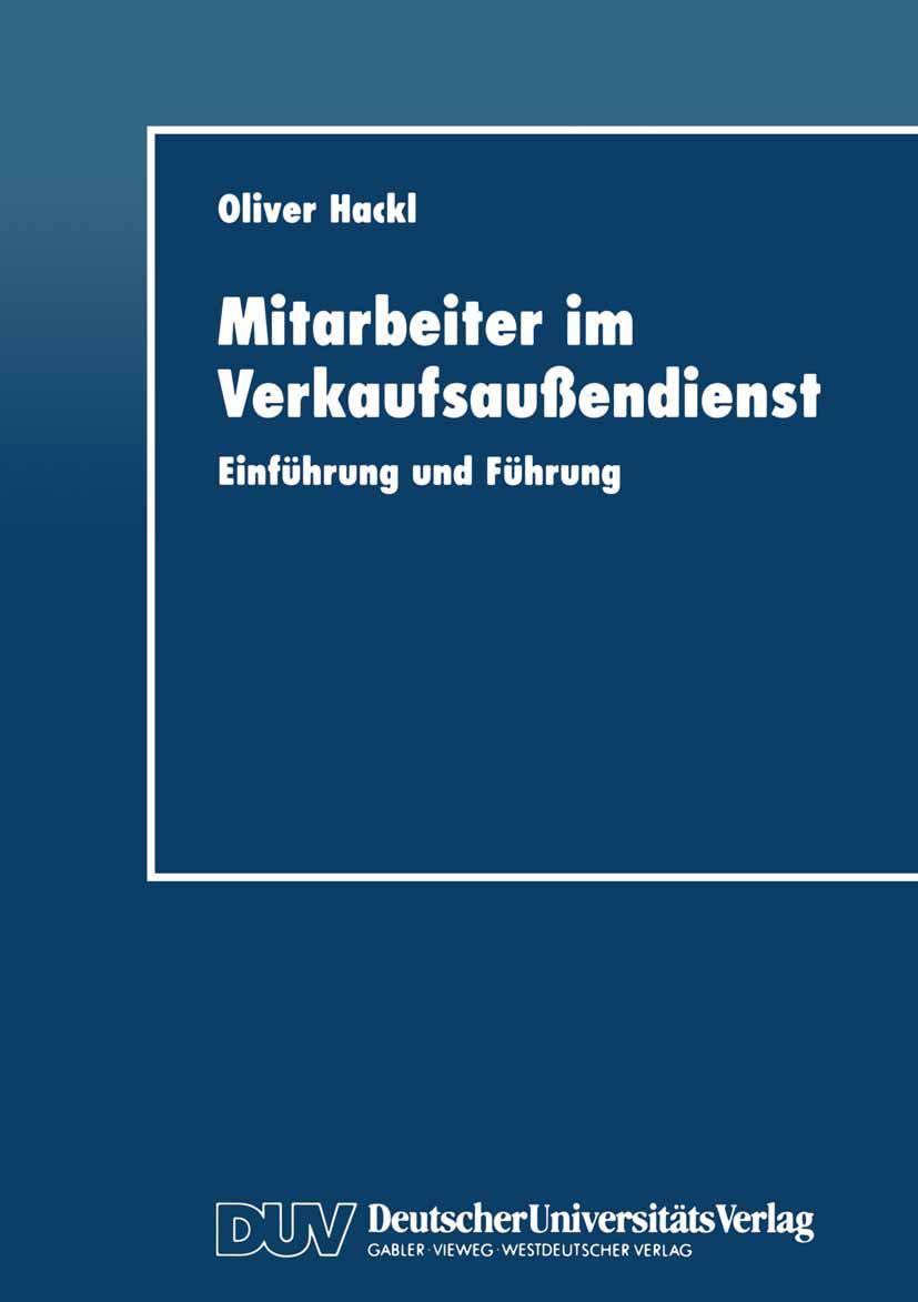 Vorderes Coverbild Mitarbeiter im Verkaufsaußendienst
