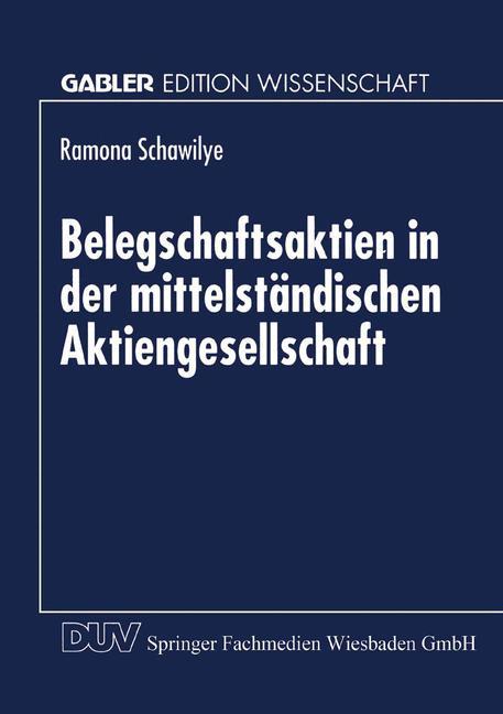 Vorderes Coverbild Belegschaftsaktien in der mittelständischen Aktiengesellschaft