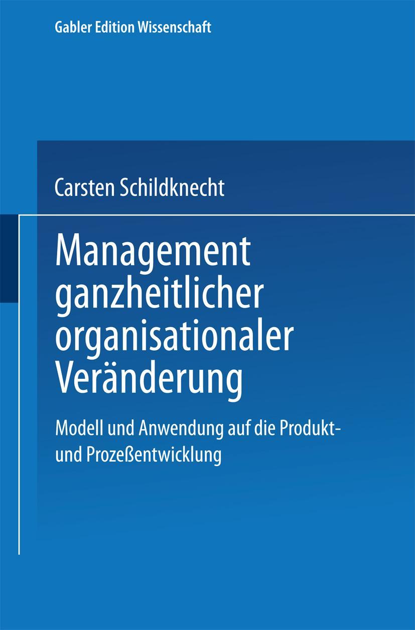 Vorderes Coverbild Management ganzheitlicher organisationaler Veränderung