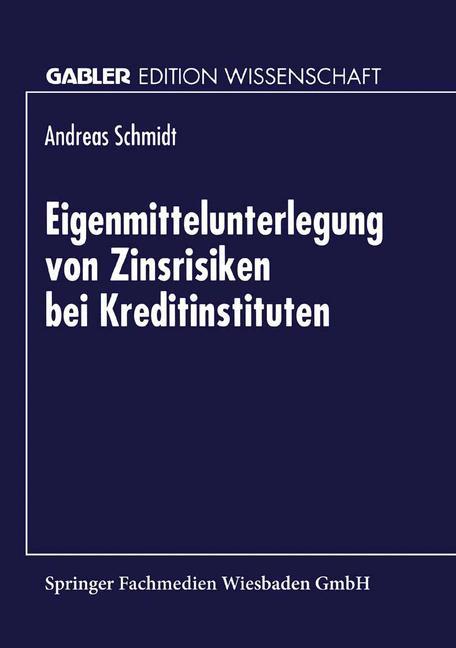 Vorderes Coverbild Eigenmittelunterlegung von Zinsrisiken bei Kreditinstituten