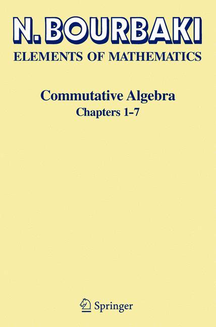 Vorderes Coverbild Commutative Algebra
