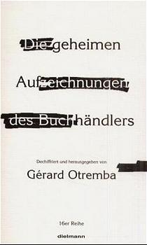 Vorderes Coverbild Die geheimen Aufzeichnungen des Buchhändlers