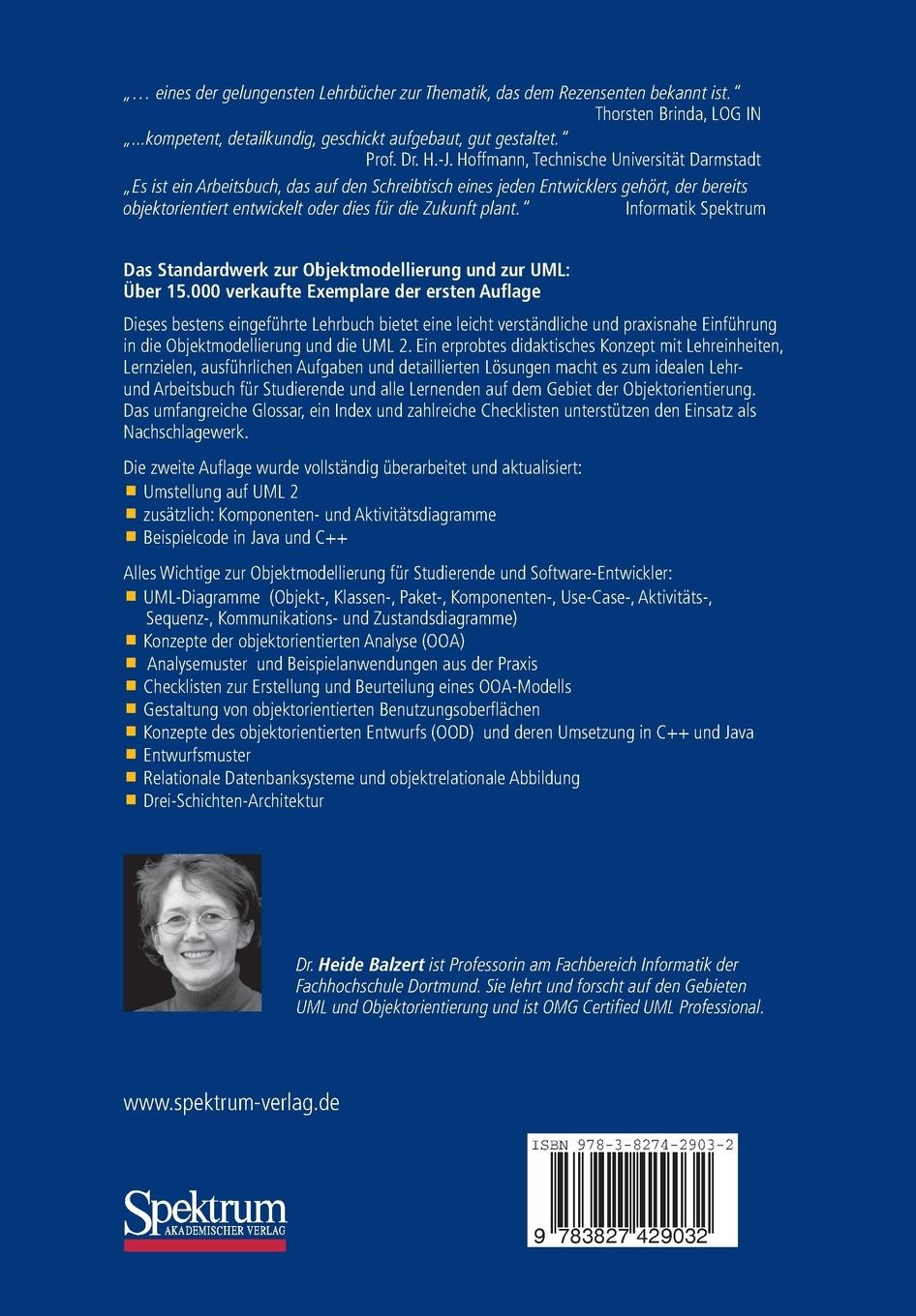 Rückseitencover Lehrbuch der Objektmodellierung
