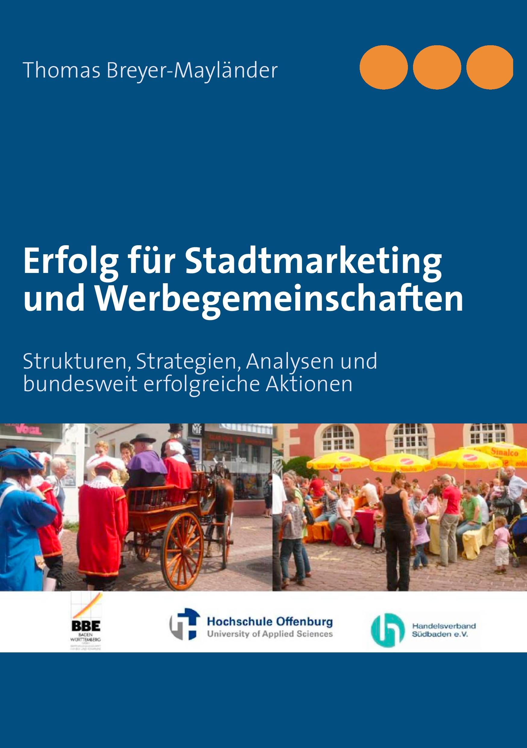 Vorderes Coverbild Erfolg für Stadtmarketing und Werbegemeinschaften
