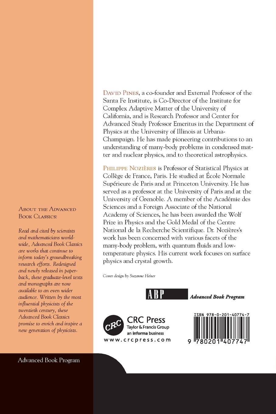 Rückseitencover Theory Of Quantum Liquids