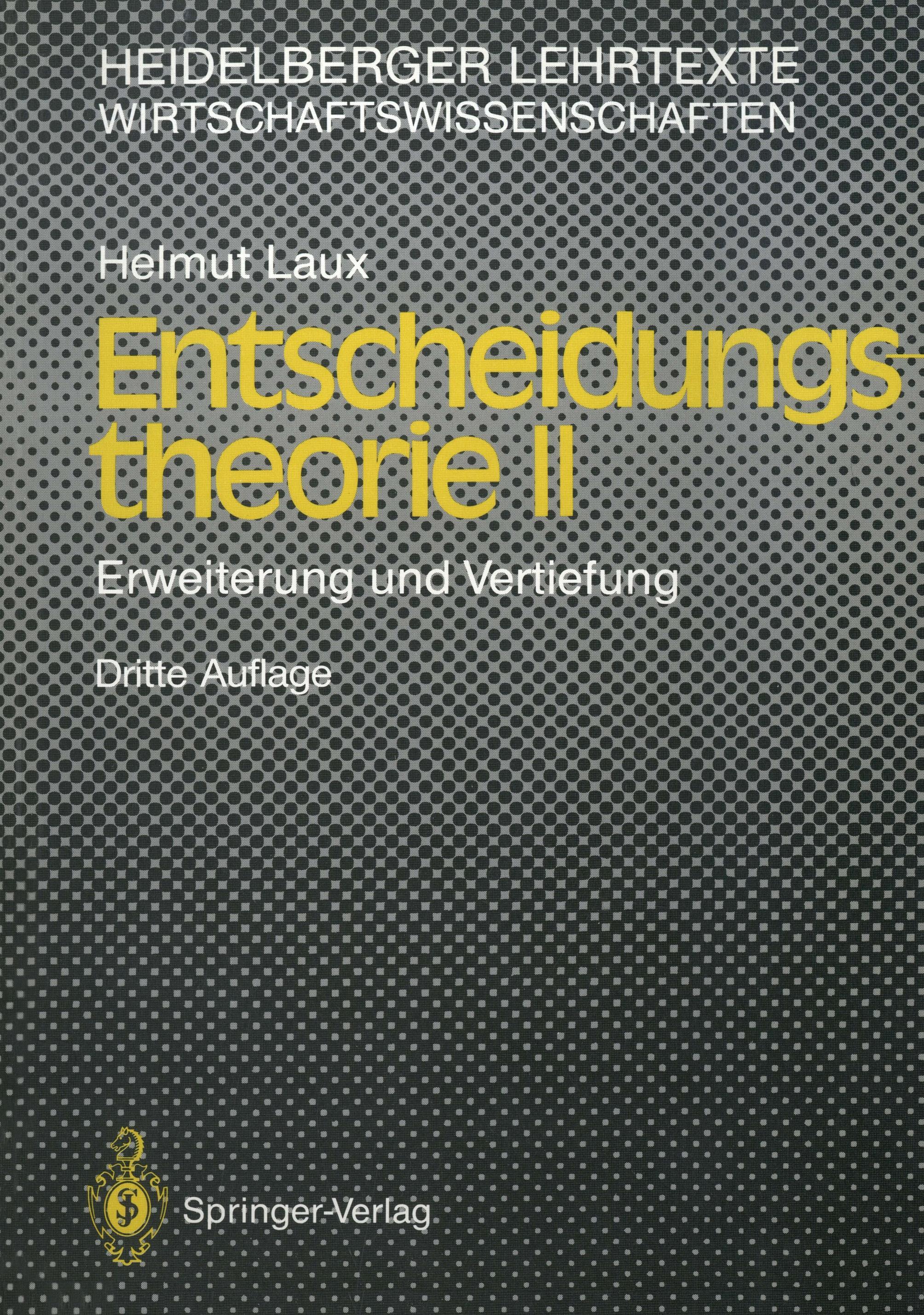 Vorderes Coverbild Entscheidungs-theorie II