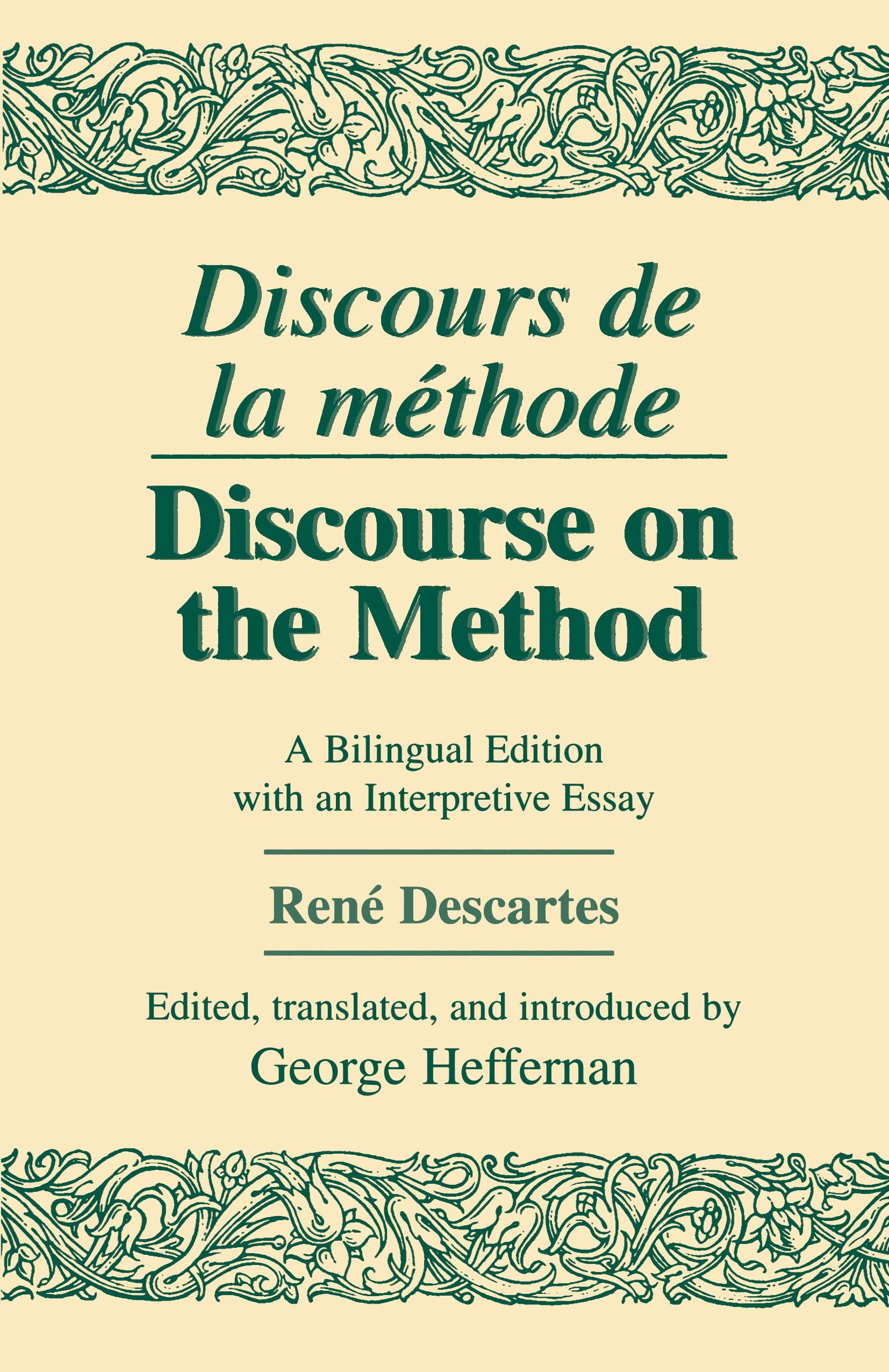 Vorderes Coverbild Discours de La Methode/Discourse on the Method