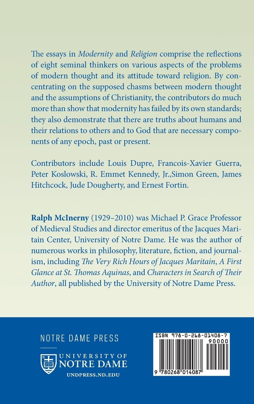 Rückseitencover Modernity And Religion