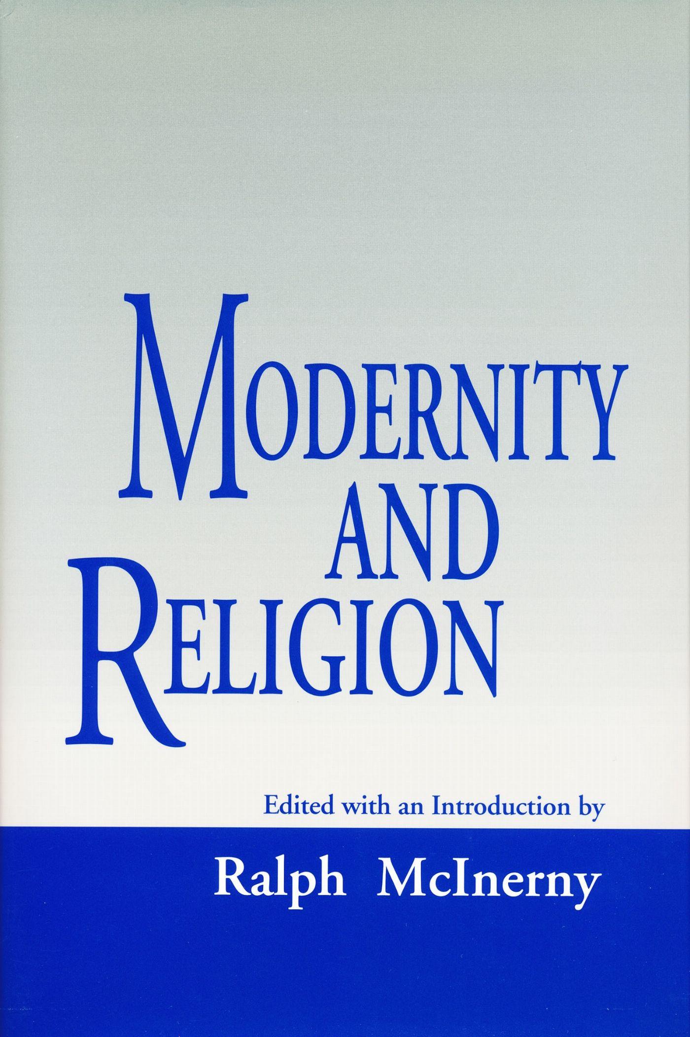 Vorderes Coverbild Modernity And Religion