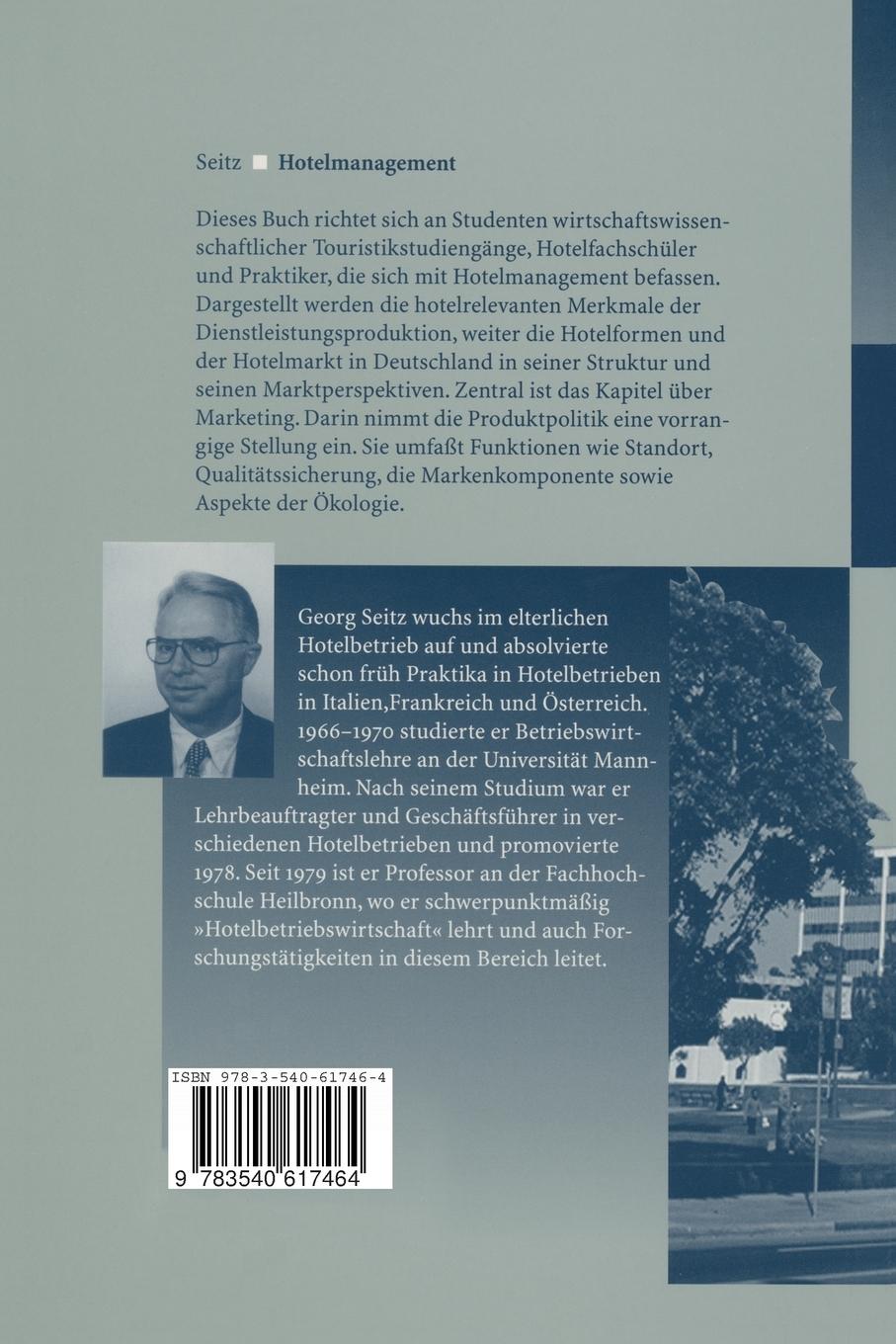 Rückseitencover Hotelmanagement
