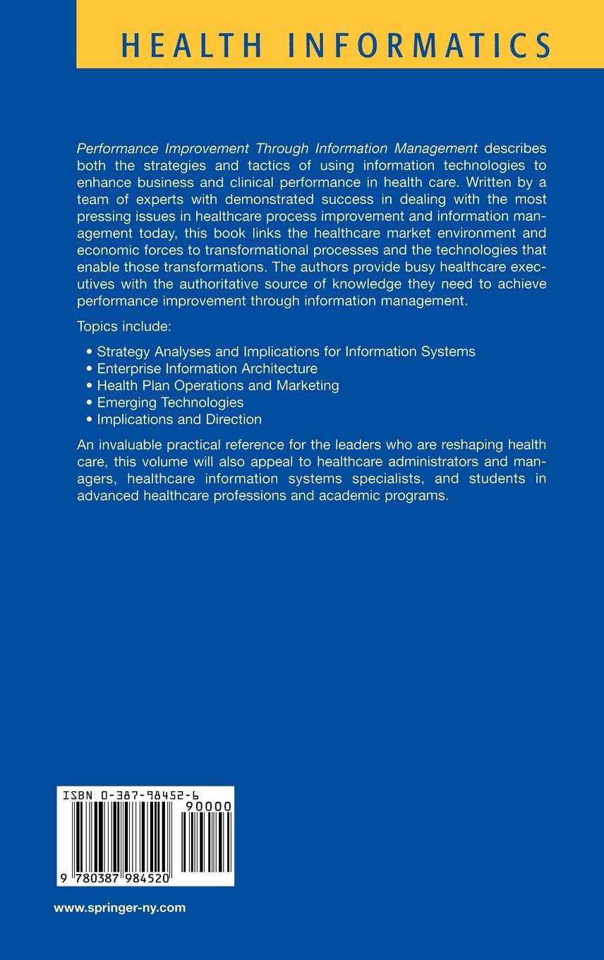 Rückseitencover Performance Improvement Through Information Management