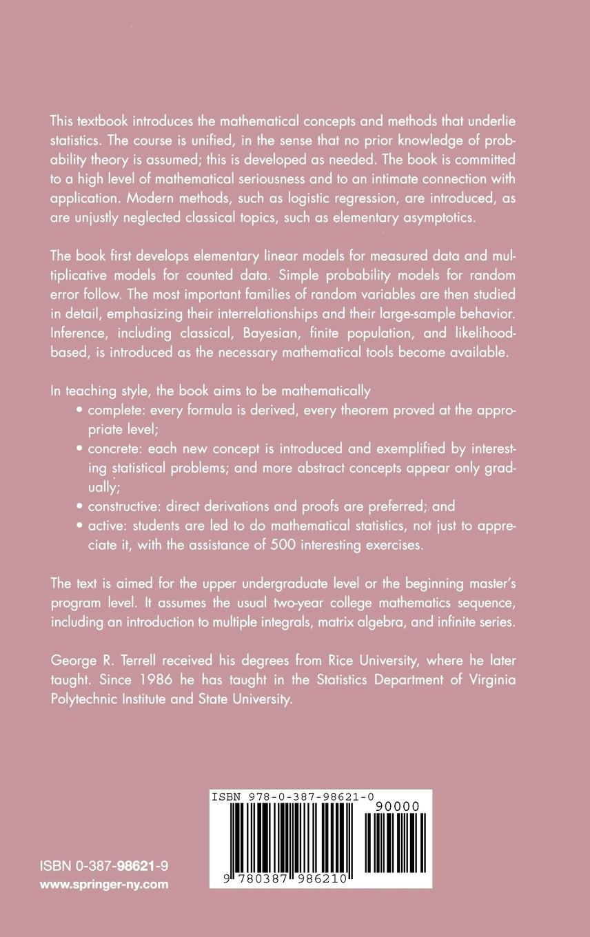Rückseitencover Mathematical Statistics