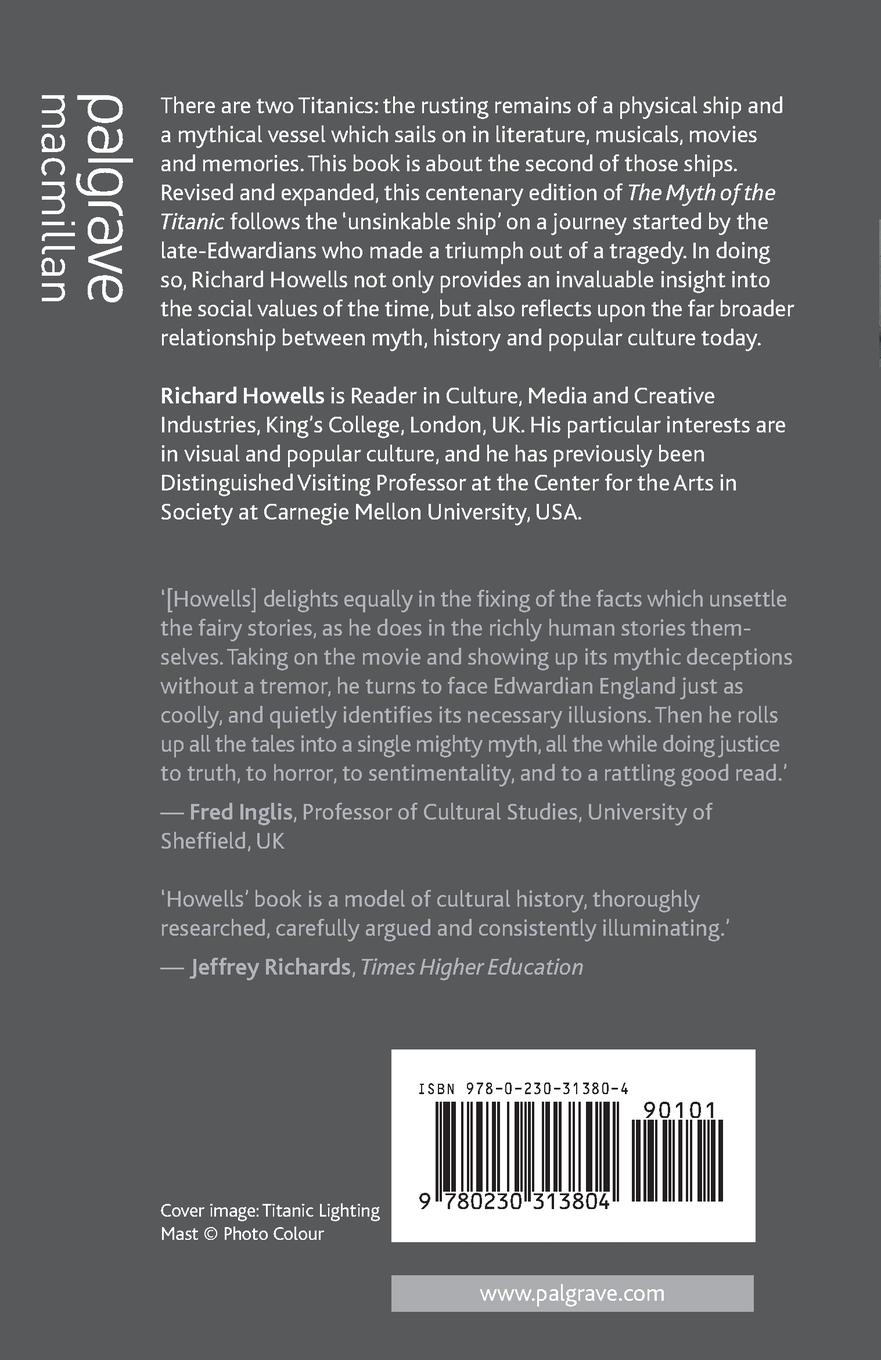 Rückseitencover The Myth of the Titanic