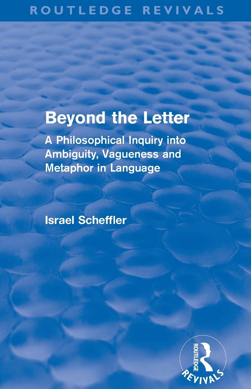 Vorderes Coverbild Beyond the Letter (Routledge Revivals)