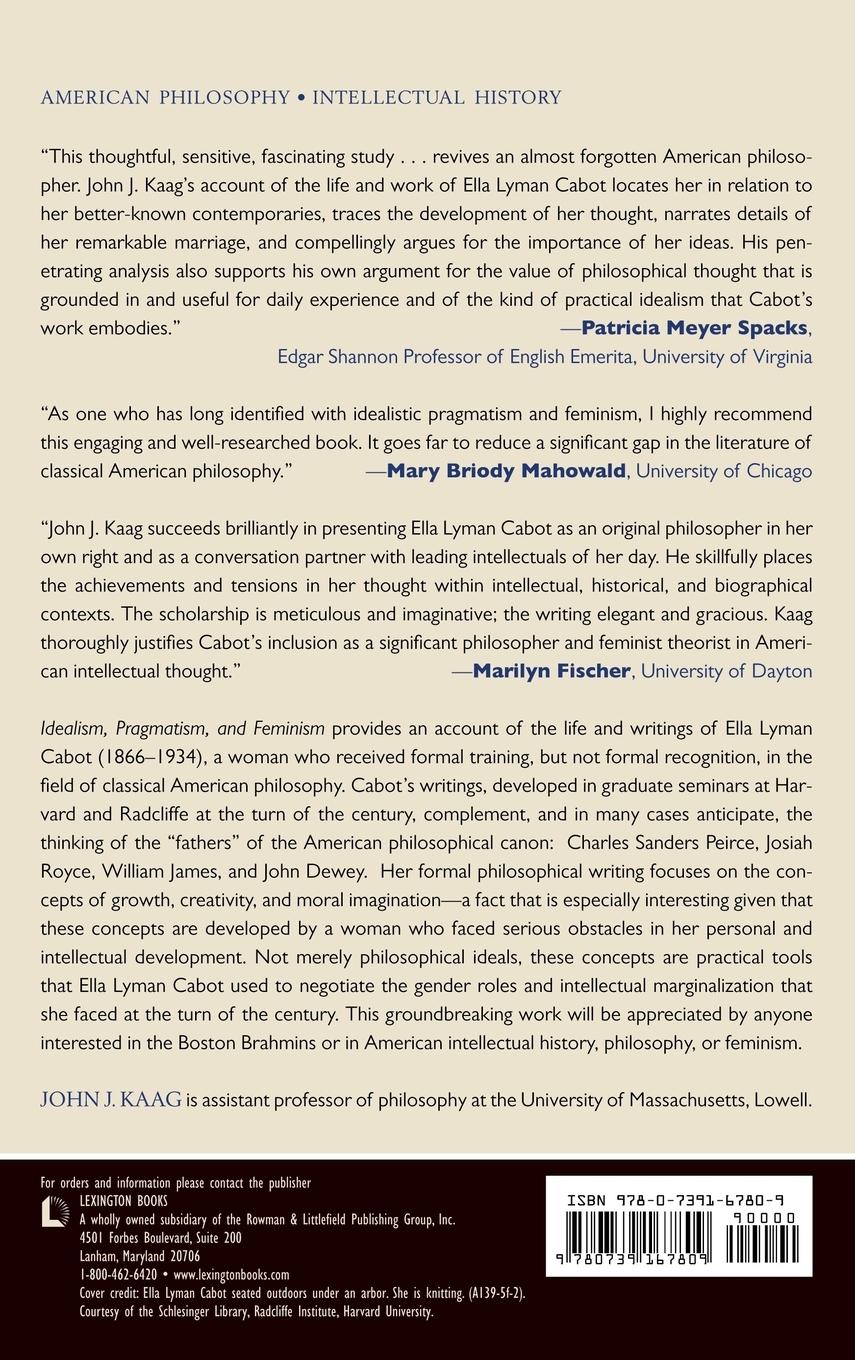 Rückseitencover Idealism, Pragmatism, and Feminism