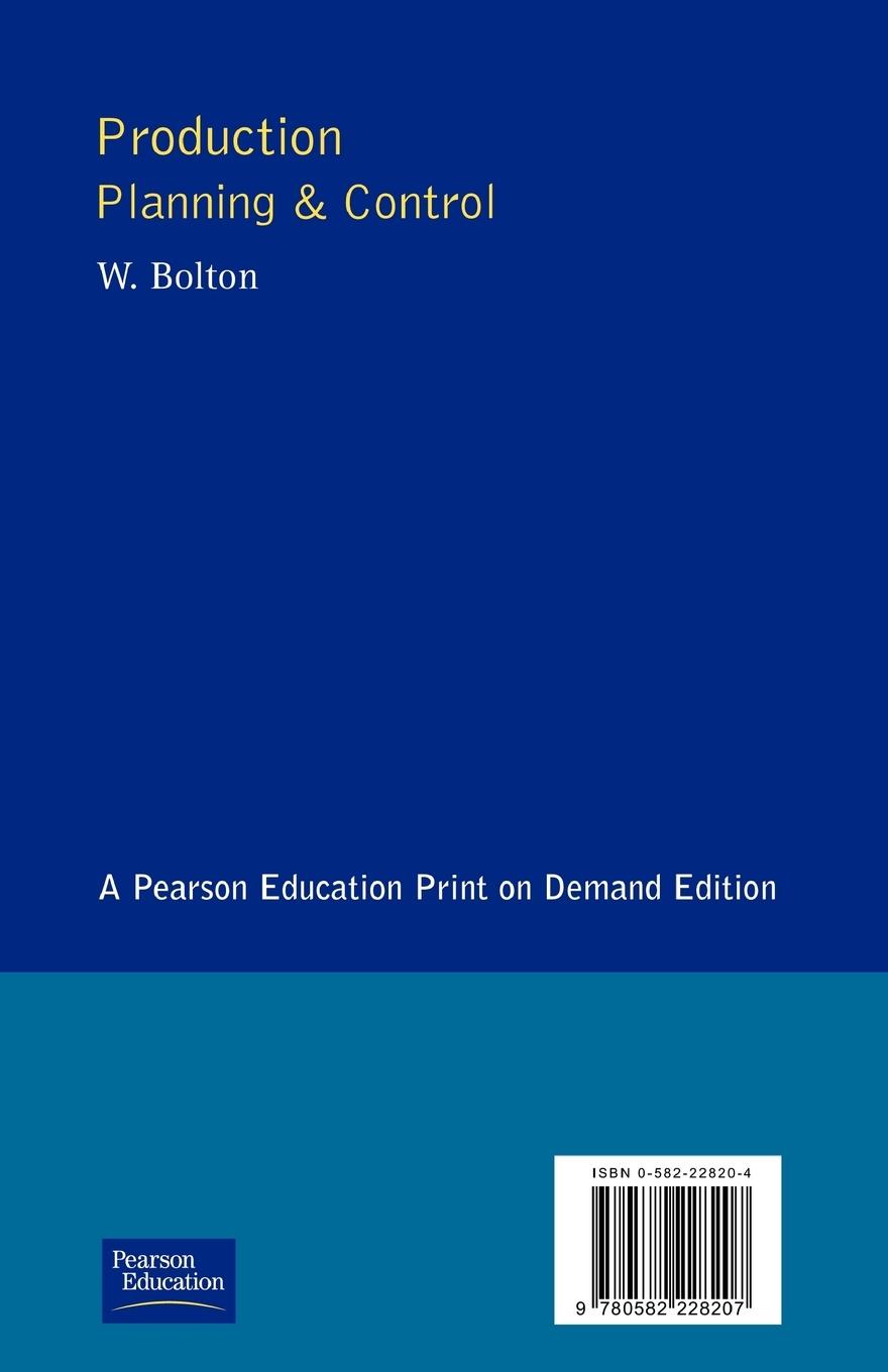 Rückseitencover Production Planning and Control